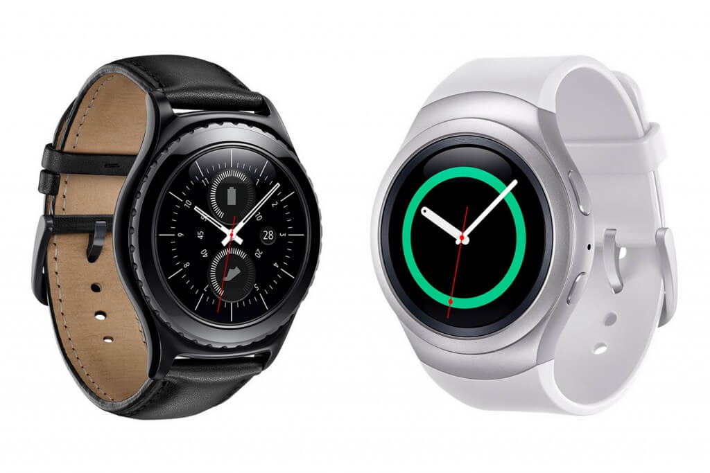 Samsung Gear S2 Silver and Gear S2 Classic Leather